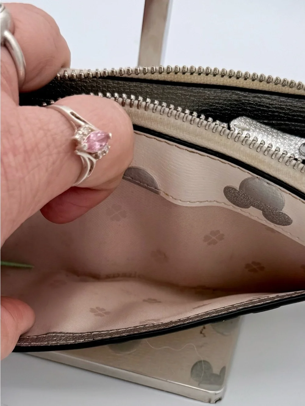 Kate Spade New York Disney Parks Mickey Mouse Zip Wallet - Authentic Original